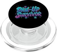 Dial-Up Survivor Retro 90s Internet Tech Humor PopSockets PopGrip para MagSafe