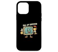 Dial-Up Survivor Retro Computer Internet Nostalgia Carcasa para iPhone 12 mini