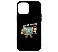 Dial-Up Survivor Retro Computer Internet Nostalgia Carcasa para iPhone 12 Pro Max