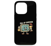 Dial-Up Survivor Retro Computer Internet Nostalgia Carcasa para iPhone 13 Pro