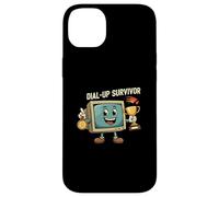 Dial-Up Survivor Retro Computer Internet Nostalgia Carcasa para iPhone 14 Plus