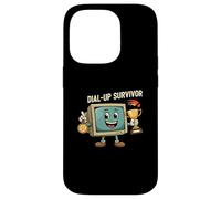 Dial-Up Survivor Retro Computer Internet Nostalgia Carcasa para iPhone 14 Pro