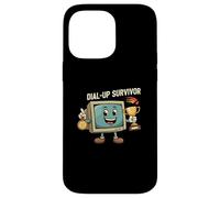 Dial-Up Survivor Retro Computer Internet Nostalgia Carcasa para iPhone 14 Pro Max