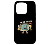 Dial-Up Survivor Retro Computer Internet Nostalgia Carcasa para iPhone 15 Pro