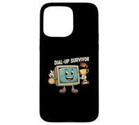 Dial-Up Survivor Retro Computer Internet Nostalgia Carcasa para iPhone 15 Pro Max