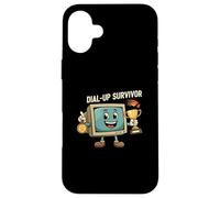 Dial-Up Survivor Retro Computer Internet Nostalgia Carcasa para iPhone 16 Plus