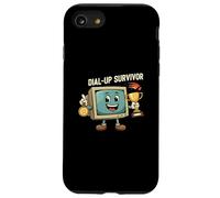 Dial-Up Survivor Retro Computer Internet Nostalgia Carcasa para iPhone SE (2020) / 7 / 8