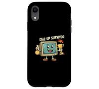 Dial-Up Survivor Retro Computer Internet Nostalgia Carcasa para iPhone XR