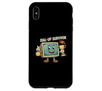 Dial-Up Survivor Retro Computer Internet Nostalgia Carcasa para iPhone XS Max