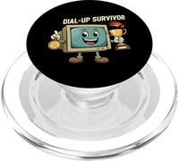 Dial-Up Survivor Retro Computer Internet Nostalgia PopSockets PopGrip para MagSafe