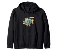 Dial-Up Survivor Retro Computer Internet Nostalgia Sudadera con Capucha
