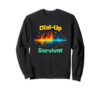Dial-Up Survivor Retro Internet Nostalgia tecnológica de los 90 Sudadera