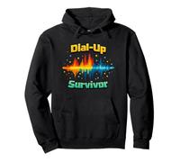 Dial-Up Survivor Retro Internet Nostalgia tecnológica de los 90 Sudadera con Capucha