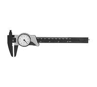 Dial Vernier Caliper Plástico ABS 0 150 mm Herramienta de medición británica métrica con lente libre de deslumbramiento Alta precisión 0,1 mm para laboratorio, oficina, escuela,