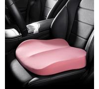 DIALFA Cojín de Asiento Elevador de Coche para Volvo EX90 2024-2026, Cojín de Asiento de Cuña de Espuma Viscoelástica Ergonómico para Aumentar la Altura,B Pink