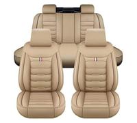 DIALFA Fundas Asientos Coche para Opel Astra 2007-2022, Impermeable Cómodo Delanteros Traseros Juegos de Cubreasientos Protección, Cuero Coche Fundas Asientos,C Beige