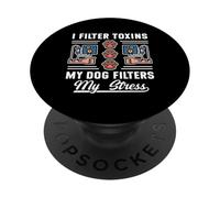 Diálisis Dueño de Perro Humor Nefrología Enfermera Enfermedad renal de Mascotas PopSockets PopGrip Adhesivo