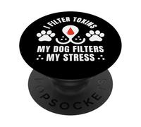 Diálisis Dueño de Perro Humor Nefrología Enfermera Enfermedad renal de Mascotas PopSockets PopGrip Adhesivo