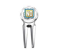 Dialog Bubble No Word Art Deco Fashion Golf Divot Tool Herramienta de reparación de marcador de pelota de golf