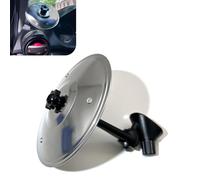 Diamall 1 platillo de ventilación de aire para coche, mini platillo giratorio ajustable para conducir más diversión, diseño portátil de 5.5 pulgadas para los amantes de la música, universal para la