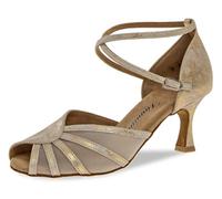 Diamant 020-087-017 Zapatos de Baile de Las Mujeres-Estándar y Latín, Danza Moderna/Jazz, Gold Gold Magic, 40 EU