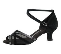 Diamant Damen Latein Tanzschuhe 035-064-139, Estándar y latín. Mujer, Negro (Schwarz), 34 EU