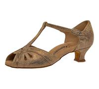 Diamant Damen Tanzschuhe 019-011-311, Zapatillas de Baila Moderno y Jazz Mujer, Marrón Bronze Magic, 34 2/3 EU