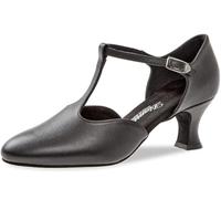 Diamant - Damen Tanzschuhe 053-006-034, Zapatos de Tacón Mujer, Negro (Black), 46 EU