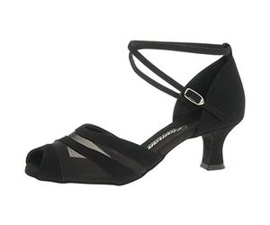 Diamant Diamant Damen Latein Tanzschuhe 102-064-040 - Zapatos de Baile - Standard & Latino para Mujer, Color Negro (Schwarz), Talla 34