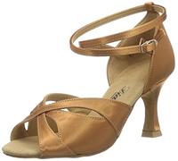 Diamant Diamant Damen Latein Tanzschuhe 141-087-379 - Zapatos de baile - standard & latino para mujer, Marrón (dark tan), 36