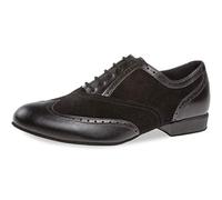 Diamant Hombres Zapatos de Baile 177-025-070 - Ante/Cuero Negro - Confort (Ancho) - 2 cm Standard [UK 11]