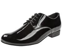Diamant Hombres Zapatos de Baile 179-025-038 - Charol Negro - Confort - 2 cm Standard [UK 4,5]