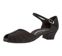 Diamant Mujeres Zapatos de Baile 001-103-040 - Nubuk Negro - 3,7 cm Cuban [UK 6,5]