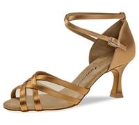 Diamant Mujeres Zapatos de Baile 001-103-040 - Satèn/Malla Bronce - 6,5 cm Flare [UK 2]