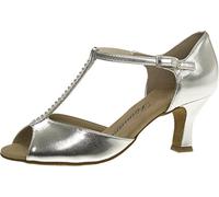 Diamant - Mujeres Zapatos de Baile 025-087-013 - Plateado - 6,5 cm Flare [UK 4]
