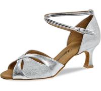 Diamant - Mujeres Zapatos de Baile 141-077-463 - Plateado - 5 cm Flare [UK 7,5]