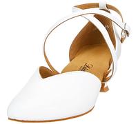 Diamant Mujeres Zapatos de Baile/Zapatos de Novia 107-013-033 - Cuero Blanco - 4,2 cm Spanish - Special Edition [UK 3,5]