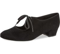 Diamant Mujeres Zapatos de Baile/Zapatos de Práctica 057-029-001 - Ante Negro - 2,8 cm Bloque [UK 4]