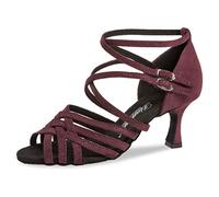 Diamant TANZSCHUHMANUFAKTUR 108-087-567, Zapatillas de Baile Mujer, Bordeaux Glitzer, 36 EU