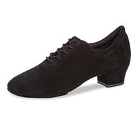 Diamant Zapatillas de Deporte Mujer 189-234-001 - Gamuza Negra - Normal - Cubana de 3,7 cm - Talla: UK 3.5