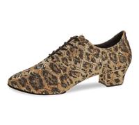 Diamant Zapatillas de Entrenamiento para Mujer 189-234-602-V - Leopard Glitter - tacón de Bloque de 3,7 cm - Suela VarioSpin - Ancho Normal - Fabricado en Alemania, Leopardo, 38.5 EU