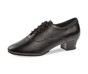 Diamant Zapatillas para Mujer 185-234-560-A - Piel Negro - Cubana de 3,7 cm - Suela Partida - Ante - Talla: UK 4,5