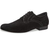 Diamant Zapatos de Baile para Hombre 085-026-001 - Ante Negro - 2 cm de Micro tacón - Extra Ancho - Suela de Piel Rugosa - Fabricado en Alemania, Negro, 43 EU