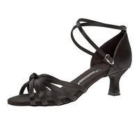 Diamant Zapatos de Baile para Mujer 109-077-091 - Negro Satinado - 5 cm Flare - Talla: UK 4