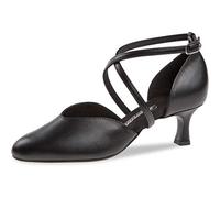 Diamant Zapatos de Baile para señoras 170-106-034-V - Cuero Negro - 5 cm Flare - Suela VarioSpin - Talla: UK 1,5