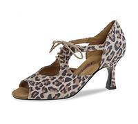 Diamant Zapatos de Baile para señoras 190-087-329-V - Leopardo de Ante - 6,5 cm Flare - Suela VarioSpin - Talla: UK 1,5