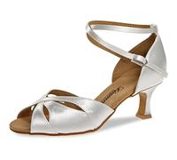 Diamant Zapatos de Novia Mujer 141-077-092-Y - Satén Blanco - Ancho Normal - 5 cm de Flare - VarioSpin - Talla: UK 1,5
