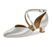 Diamant Zapatos de Novia Mujer 170-112-092-Y - Satén Blanco - Extra Ancho - 4,2 cm Spanish - Talla: UK 2,5