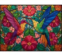 Diamante Adultos Kits Arte, Colibrí de color Kits de Pintura Diamante 5D Niños Principiantes, Bricolaje Redondo Completo Perforador Cristal Arte Cruz Costura, Decor Pared Hogar 70 x 90cm F-15