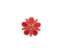 Diamante Buttons 1 pieza de botones aleación metal for costura ropa, abrigo, traje, cárdigan, accesorio(Rose)